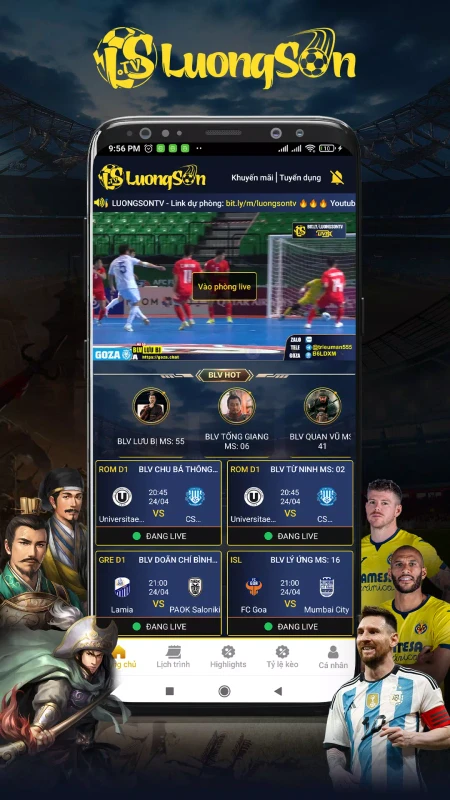 LuongSon TV watch Champions League free