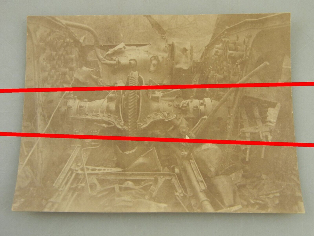 Konvolut 3x Foto Panzer Tank Getriebe Motor Sturmtrupp Cambrai Frankreich K5465 (1)