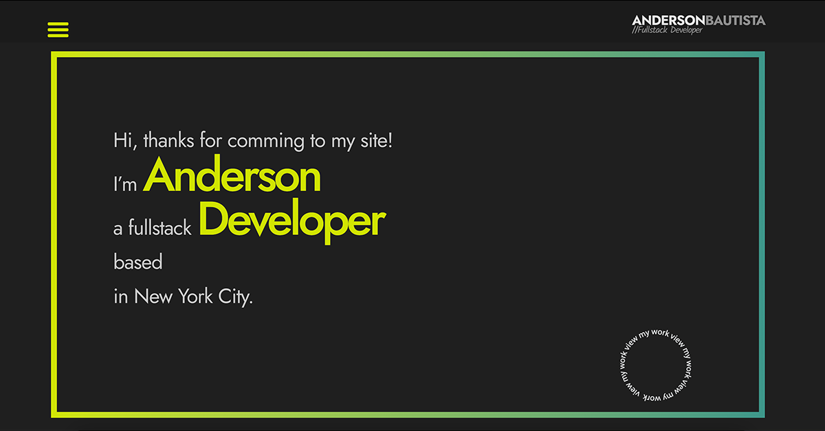 Anderson Bautista Software Developer | web developer | Software ...