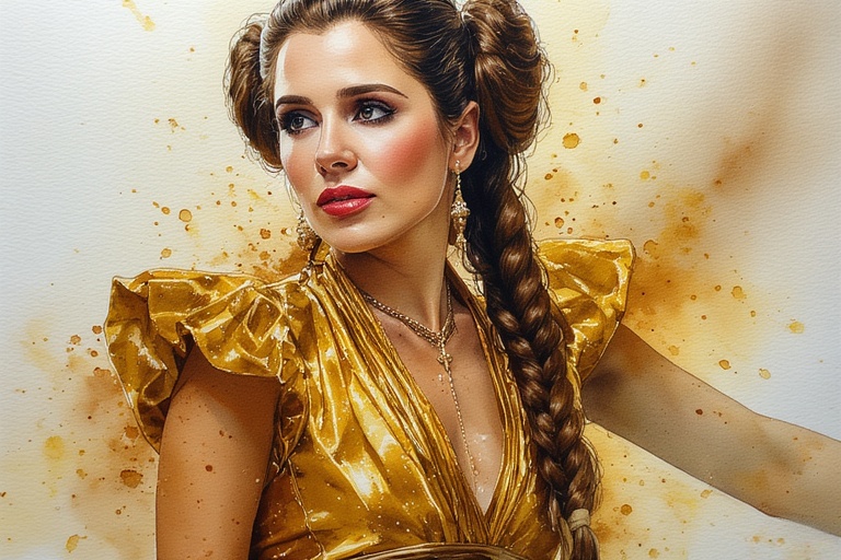 Princess-Leia-in-Golden-outfit-(21)