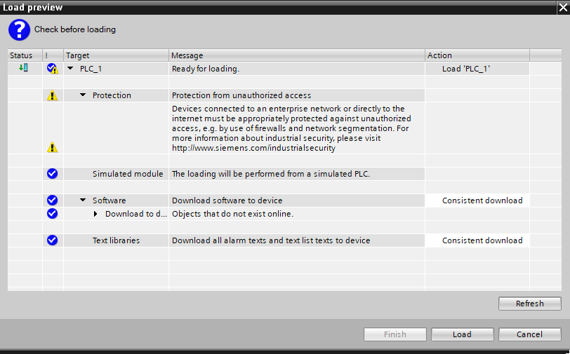 connection between a CPU S7-1500 S7-PLCSIM Advanced connection between a CPU S7-1500 S7-PLCSIM Advanced