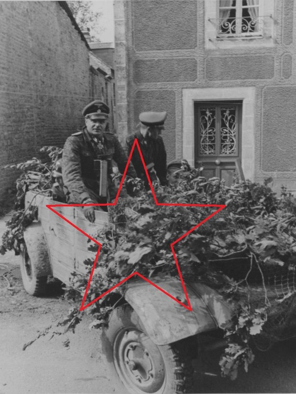 WAFFEN-SS FRUNDSBERG HEINZ HARMEL VW KÜBELWAGEN 