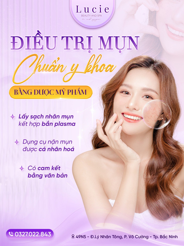 điều trị mụn chuẩn y khoa ở bắc ninh, spa lucie bắc ninh