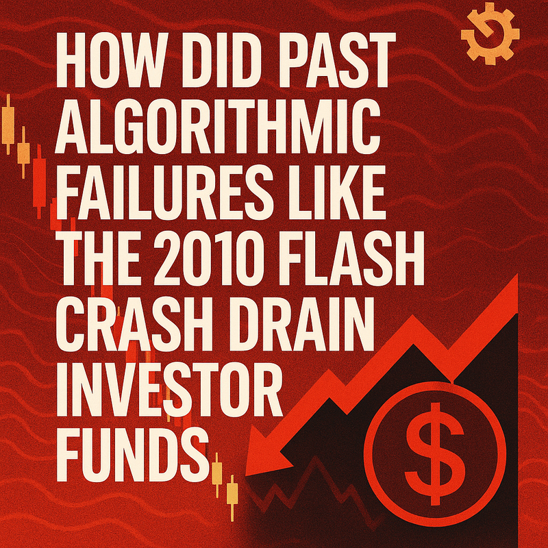 How did past algorithmic failures like the 2010 Flash Crash drain investor funds