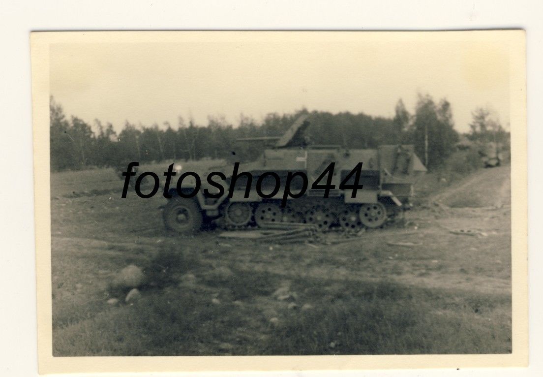 WH Panzer SdKFZ mit Aufbau Pak Geschütz
