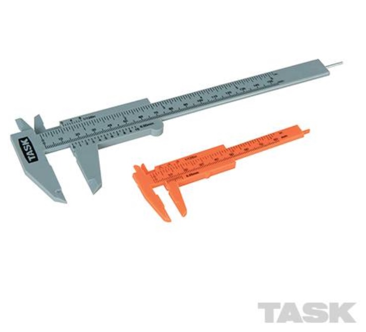 2Pc PLASTIC VERNIER CALIPER Diameter Measuring Gauge Small 3/"//Large 6/" Tool NEW