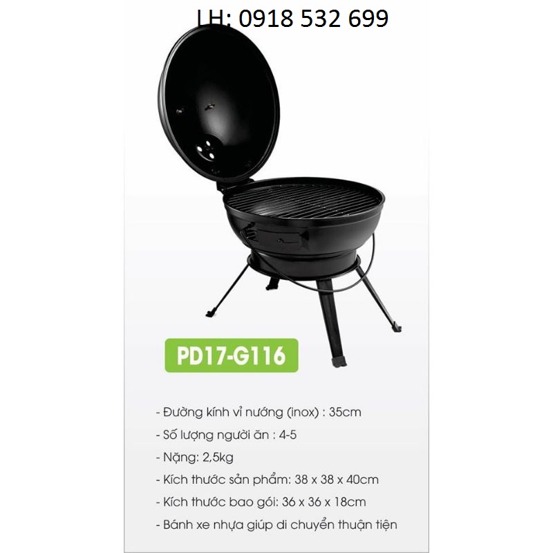 bếp nướng pd17-g116