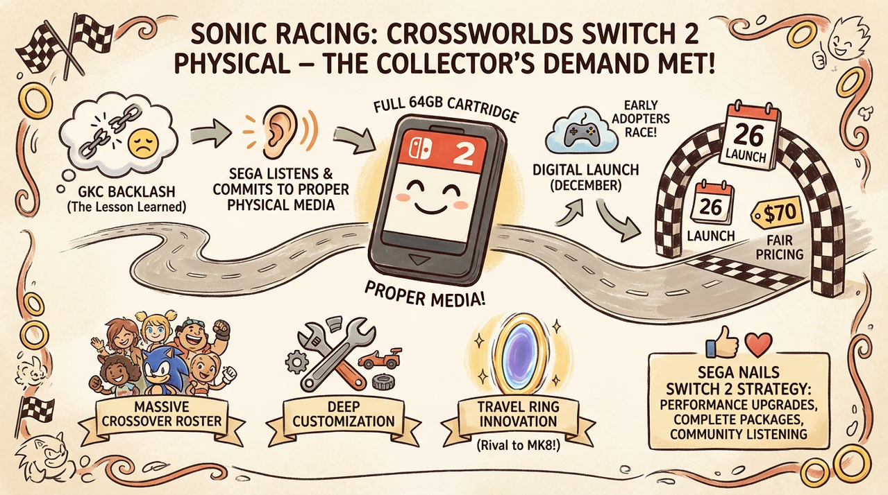 High-speed racing karts representing Sonic Racing CrossWorlds gameplay