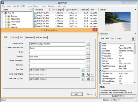 Exif Pilot 5.14 Exif Pilot 5.14