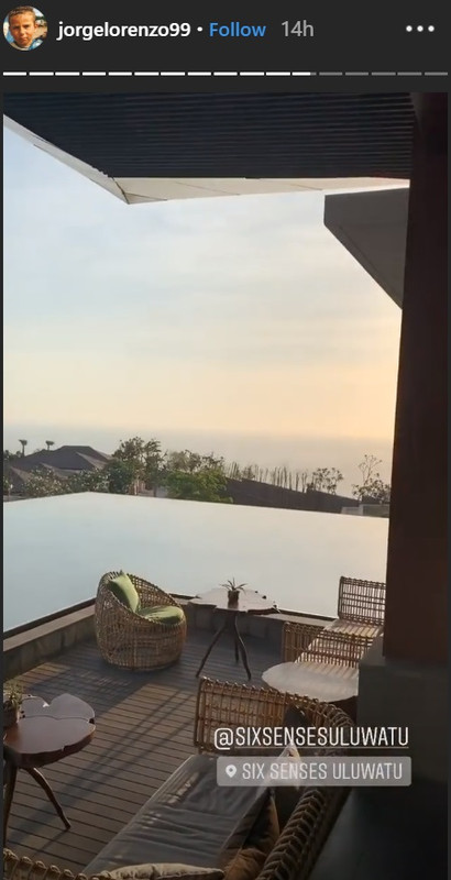 Jorge Lorenzo menikmati pesona alam memukau di Bali