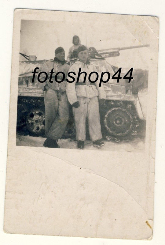 WH Panzer SdKFZ mit Aufbau Pak Geschütz Winterta