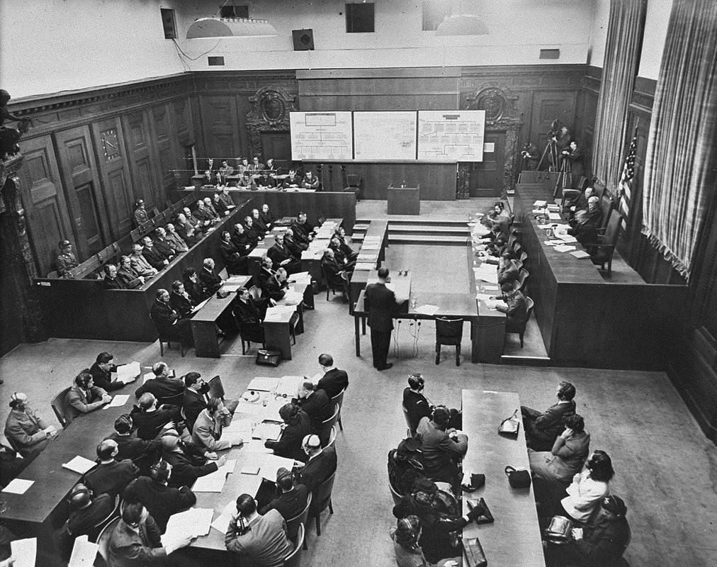 La sala durante el juicio