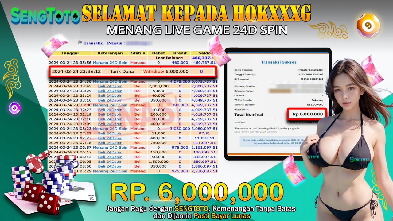BUKTI PEMBAYARAN LIVE GAME 24D SPIN