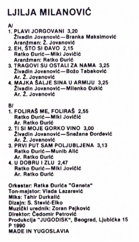 Ljilja Milanovic 1990 kz