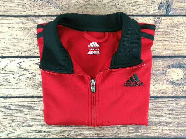 youth adidas tracksuit red