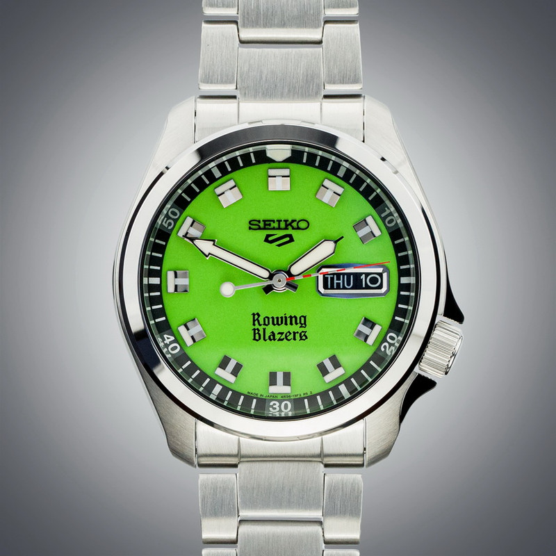 Seiko 5 Sports ref. SRPJ59 Green Rowing Blazers Collaboration Limited edition