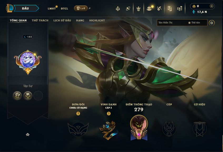 Acc LMHT # - Không Khung