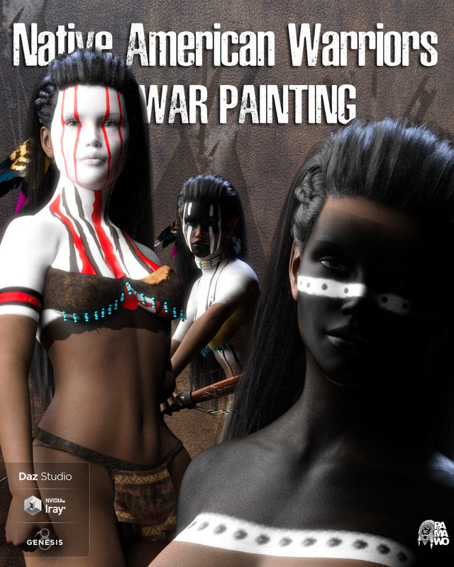 Native American Warrior War Paintings for G8F