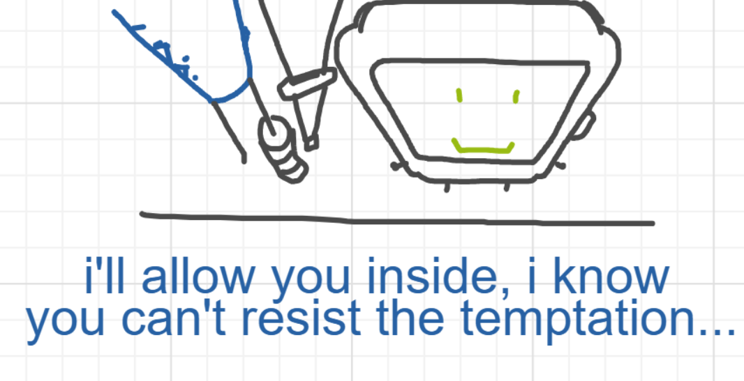 A panel from A Murder On The, episode six of the Board Boards object show by Furretwalk/WalkingFurret.