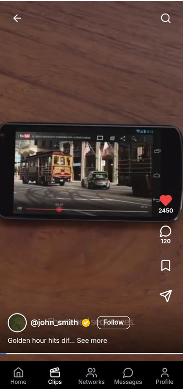 Swavoti app reels feed