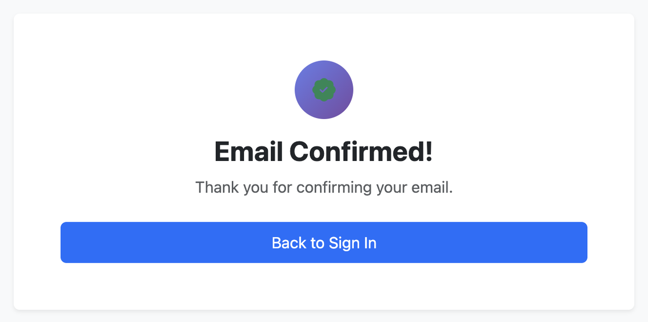 Email successfully confirmed - Your MegaAcc account is now verified and ready to use