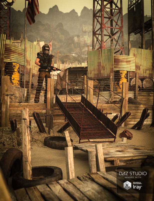 00 daz3d post apocalyptic world the outpost