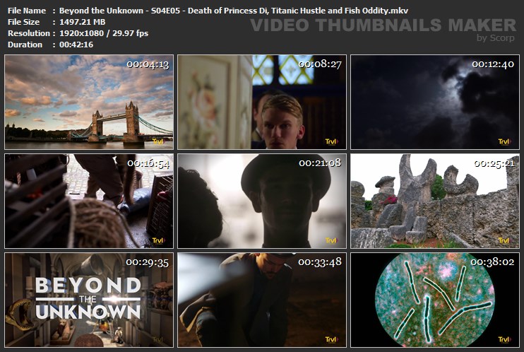 Beyond the Unknown - S04E05 - Death of Princess Di, Titanic Hustle and Fish Oddity.mkv