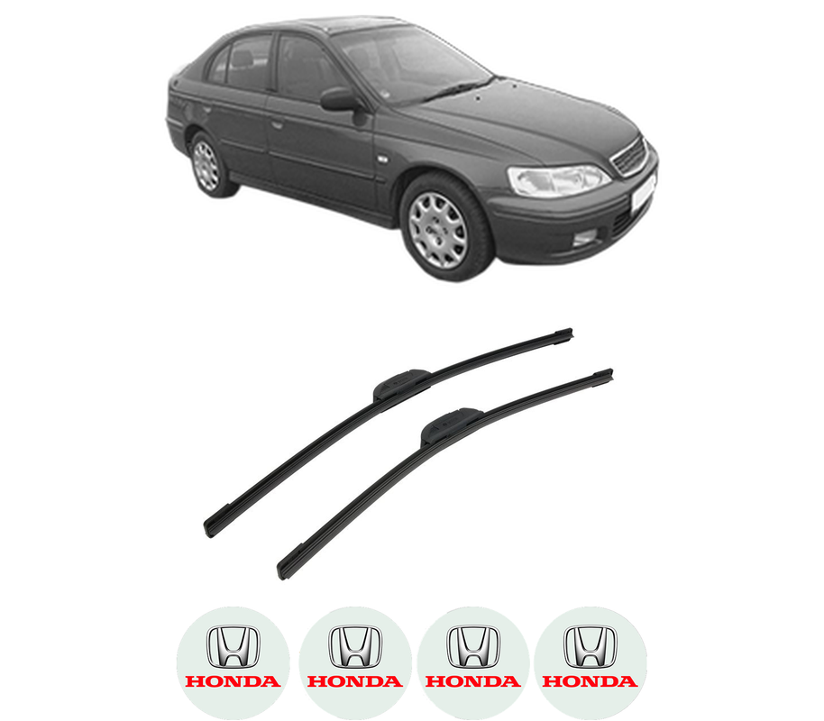 Set stergatoare auto HONDA ACCORD VI Hatchback (CH, CL) din 1999-2002, pentru parbriz auto, 2 bucati, Bosch Aerotwin Retrofit, din cauciuc siliconat rezistent, 4 Stickere Auto HONDA
