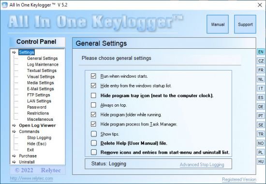 Relytec All In One Keylogger v5.2 Multilingual