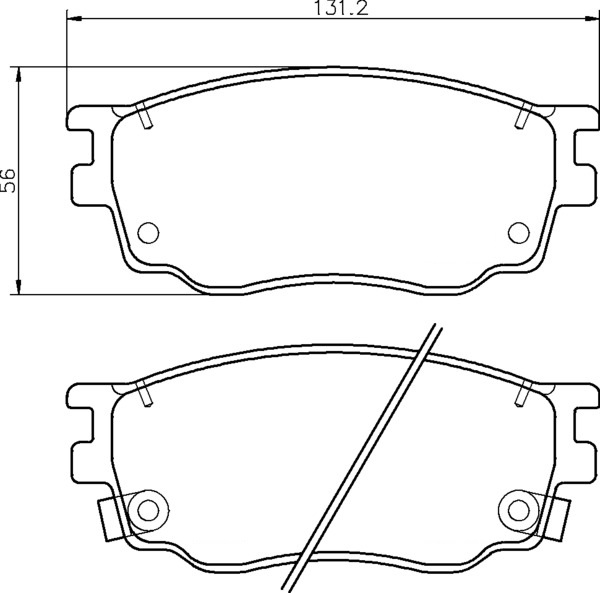 Semi Metallic Front Brake Pad Set Semi Metallic Front Brake Pad Set