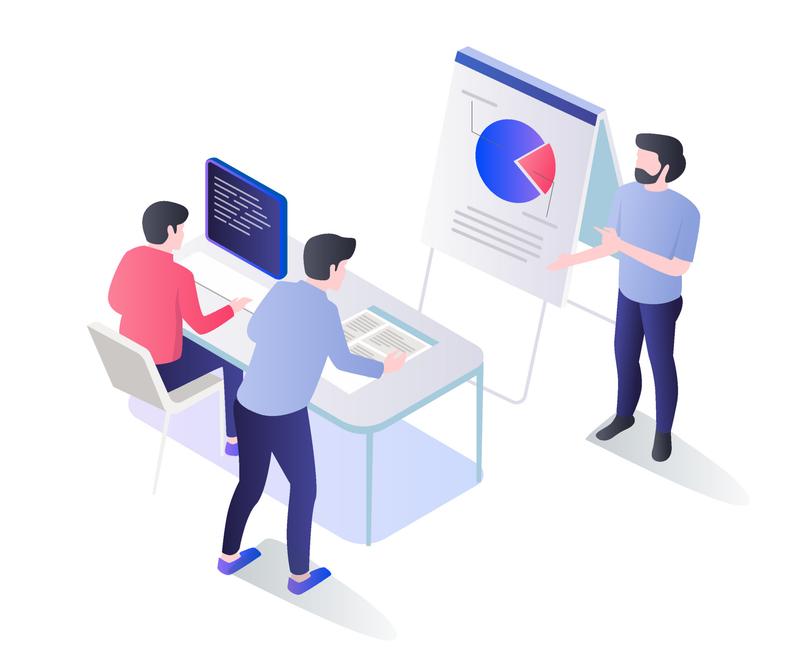 vecteezy isometric flat illustration concept the work team is 7885734