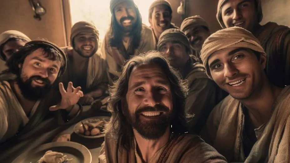 Así es la selfie de la “Última cena” de Jesús según una Inteligencia Artificial