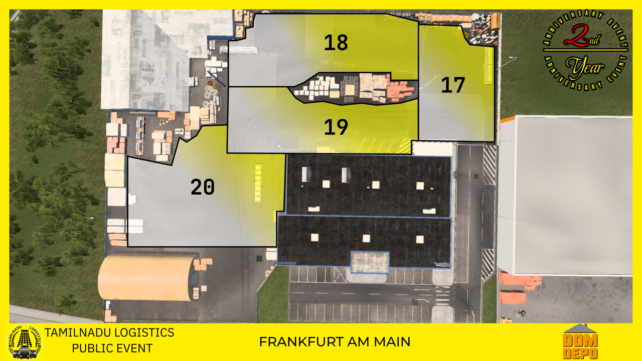 Route A - Frankfurt - Dom Depo - {Slot17-Sentinel exp} - {Slot18-Black Pearl} - {Slot19-Available} - {Slot 20-MT Log}