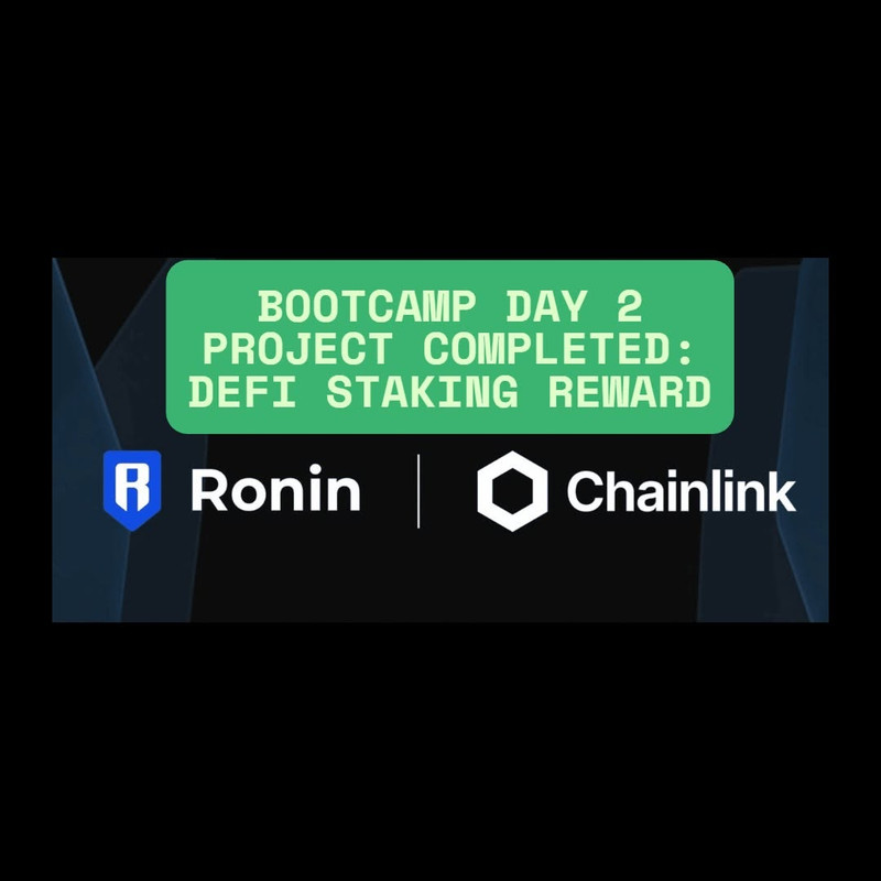 DeFi Staking dApps with $VIBE8 Token From Ronin Network and Chainlink's Bootcamp