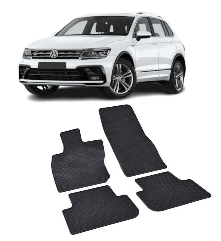 Set 4 covorase Volkswagen Tiguan Etsi 2024-prezent, din cauciuc 100%, compatibile cu autoturismul Volkswagen Tiguan