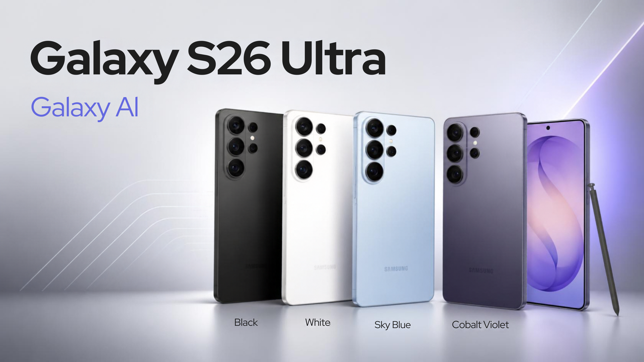 Samsung Galaxy S26 Ultra available colors