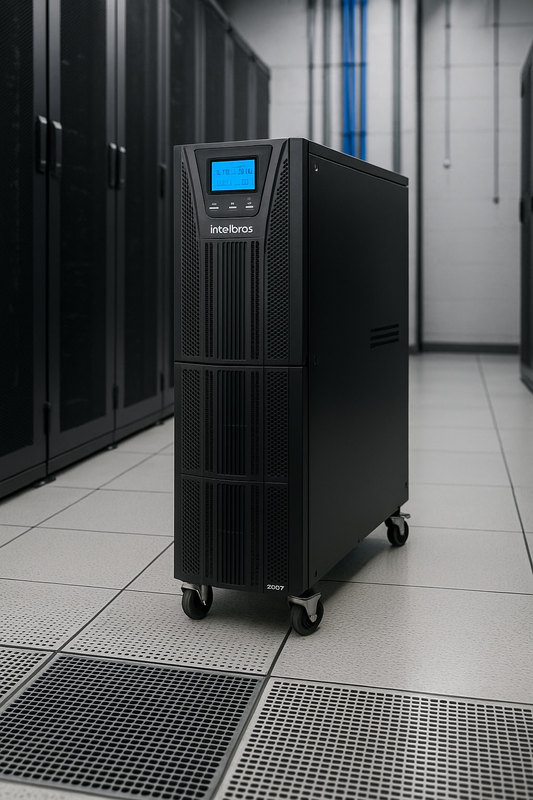 Conexões traseiras do Nobreak Intelbras DNB 10kVA