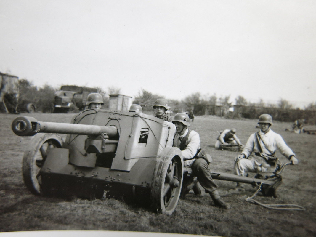 Frankreich 1943 Wehrmacht Pak38 Panzerjäger