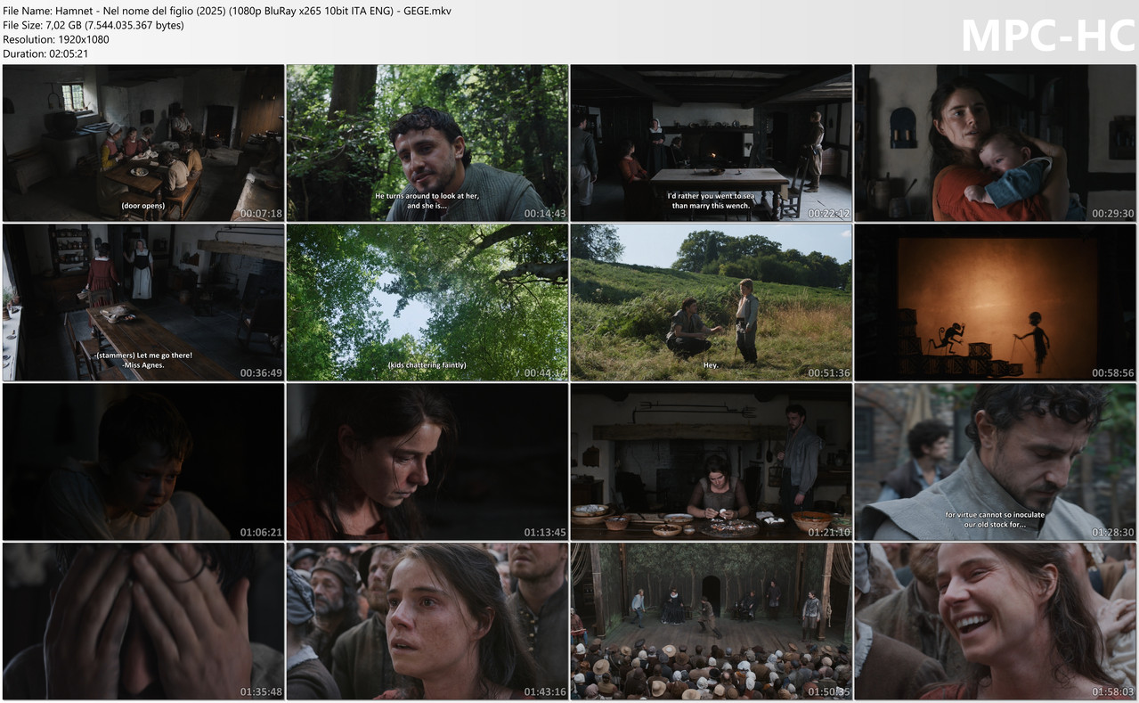 Hamnet Nel nome del figlio (2025) (1080p Blu Ray x265 10bit ITA ENG) GEGE mkv thumbs