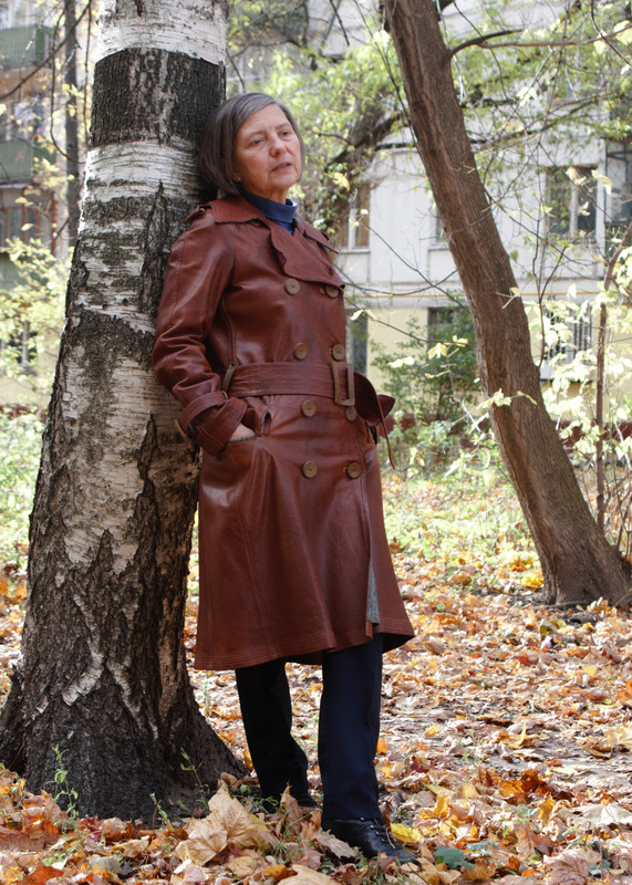 кожаное пальто