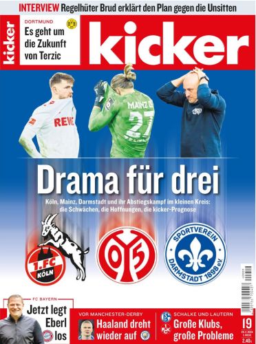 Cover: Kicker Sportmagazin No 19 vom 29  Februar 2024