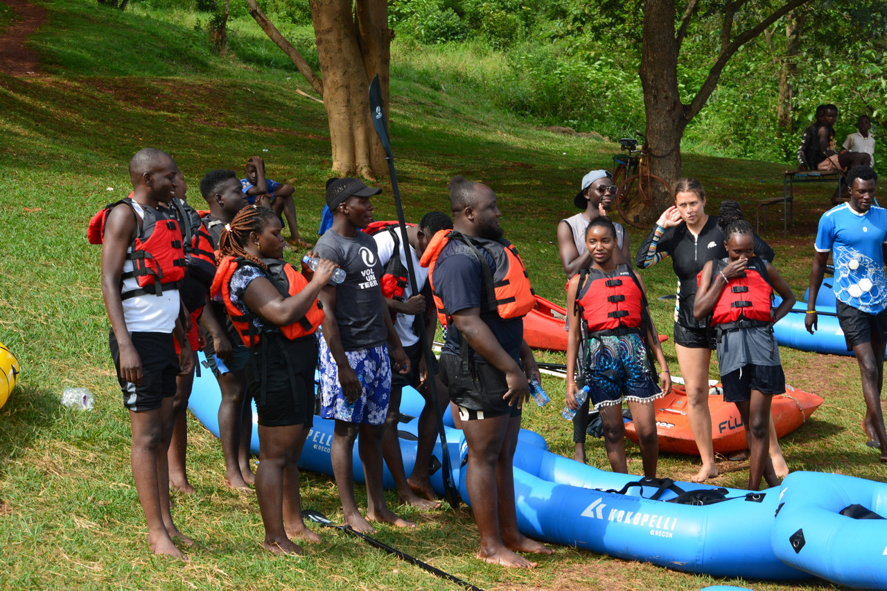 Wander and Wonder Tours Uganda team at work, Gulu