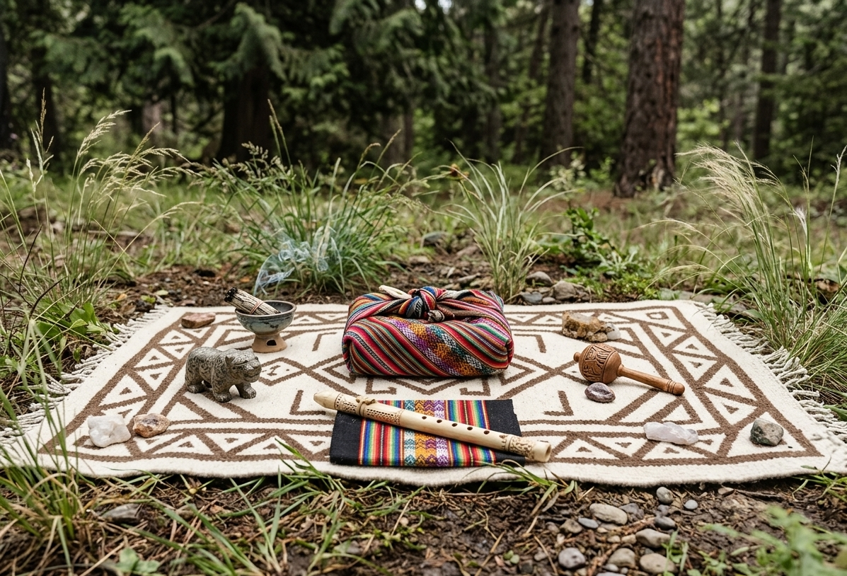 Benefits of Altar Rug for Rituals: The Shamanic Perspective