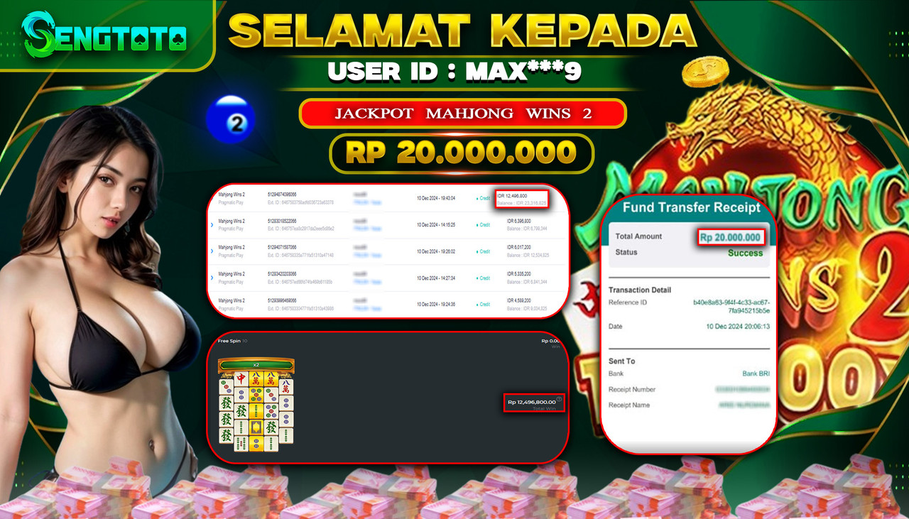 BUKTI PEMBAYARAN SLOT MAHJONG WINS 2
