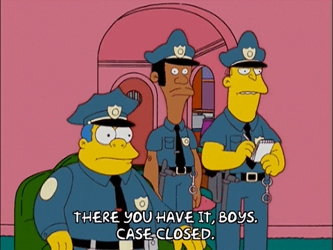 If that s the case. Клэнси виггам и эдди. closed гиф. case closed gif. case closed meme.