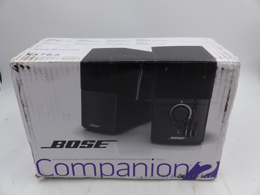 BOSE COMPANION 2 SEIRIES III MULTIMEDIA SPEAKER BLACK 120V NEW BOSE COMPANION 2 SEIRIES III MULTIMEDIA SPEAKER BLACK 120V NEW