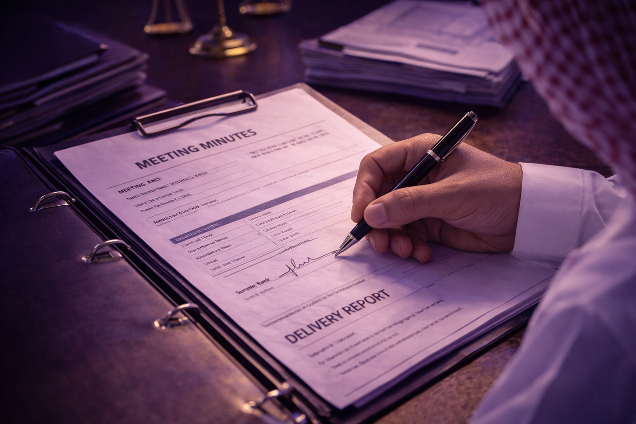 لماذا تُعد المحاضر حجر الأساس في حوكمة المشاريع؟