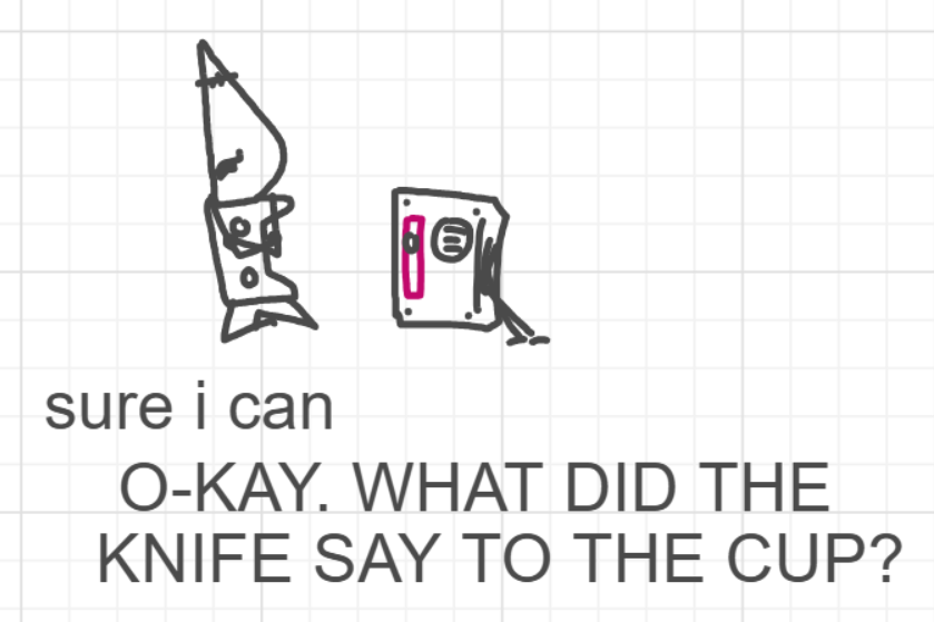 A panel from The Prime Number Few, episode eight of the Board Boards object show by Furretwalk/WalkingFurret.