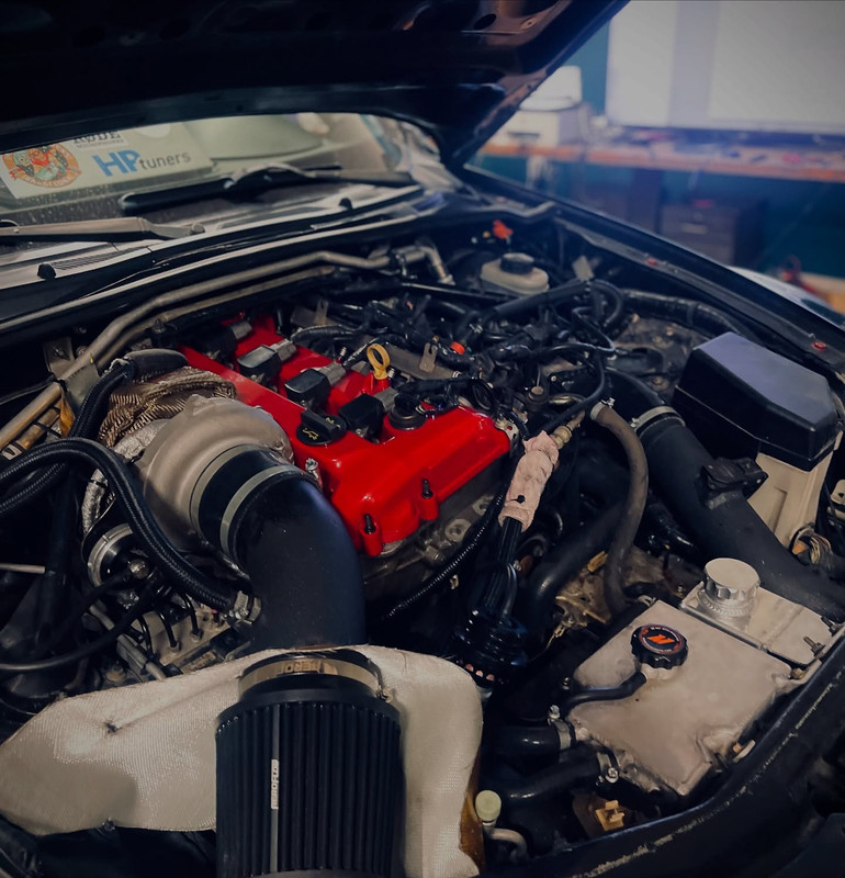 MX5 2.5 turbo dyno graph 344hp 455Nm