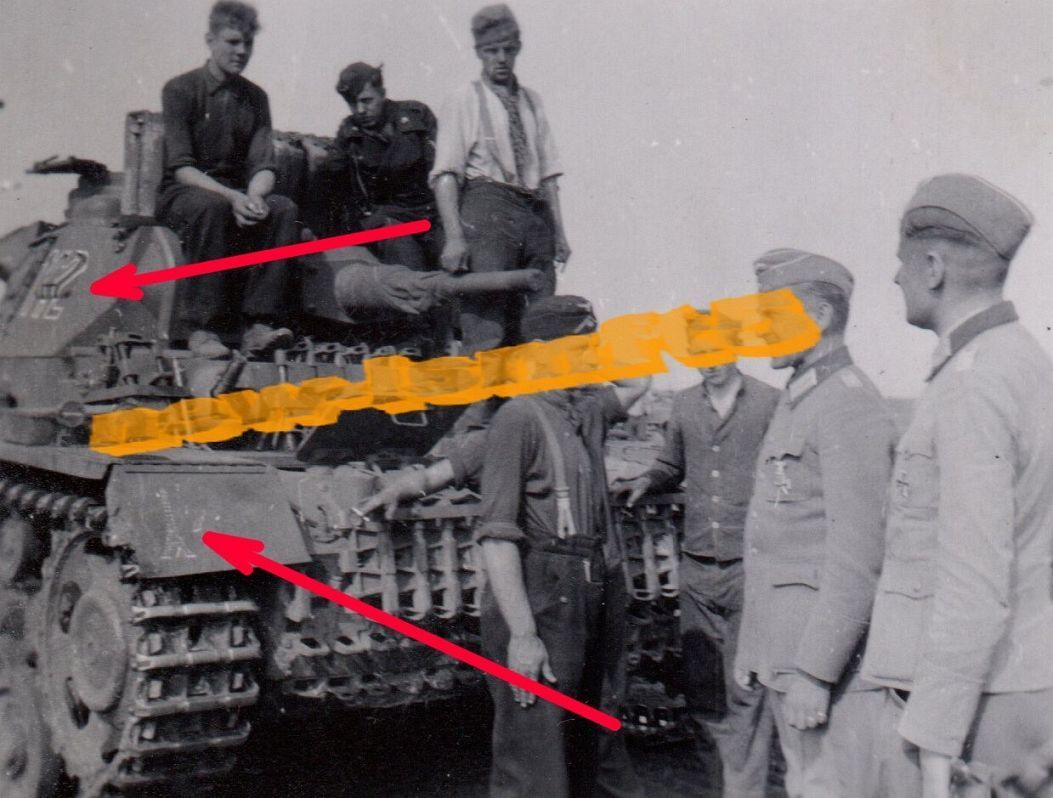 PANZER tank Kennung maling 23.Pz.-Division (Eife